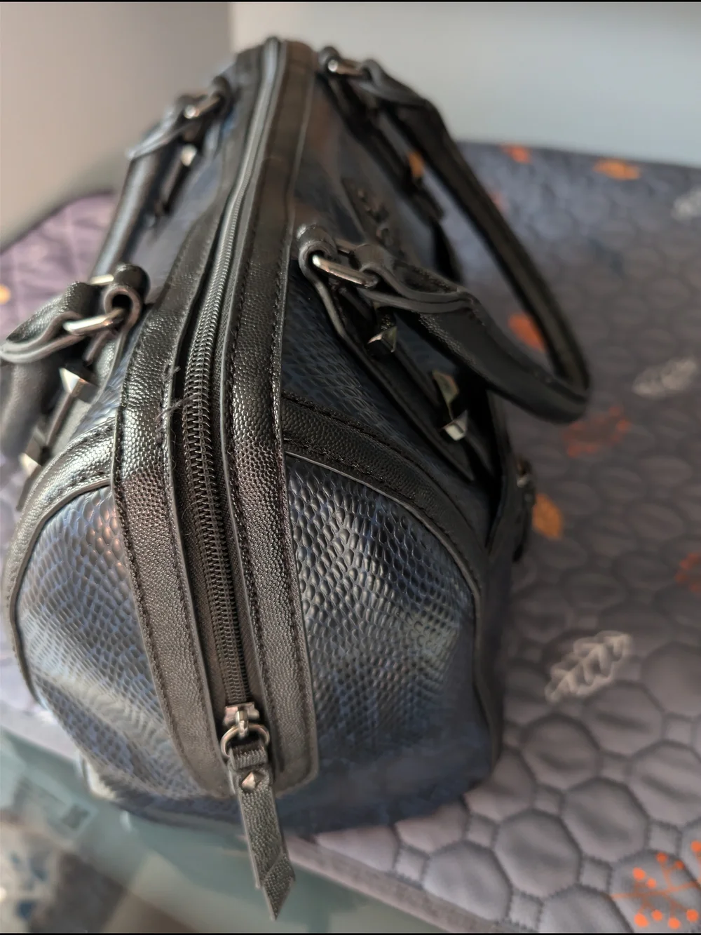 Designer Bag - Quilted Leather Look
